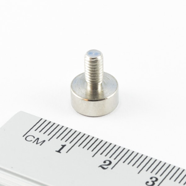 Magnet v
  puzdre s vonkajším závitom 10x4,5 mm