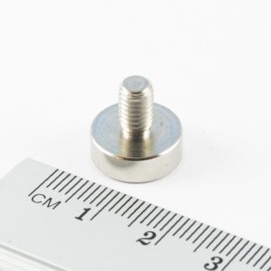 Magnet v
  puzdre s vonkajším závitom 13x4,5 mm, Zn