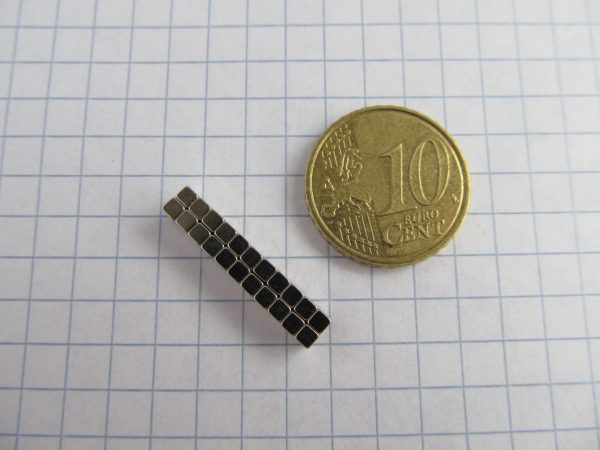 Neodýmový
  magnet kocka 2x2x2 mm - N38