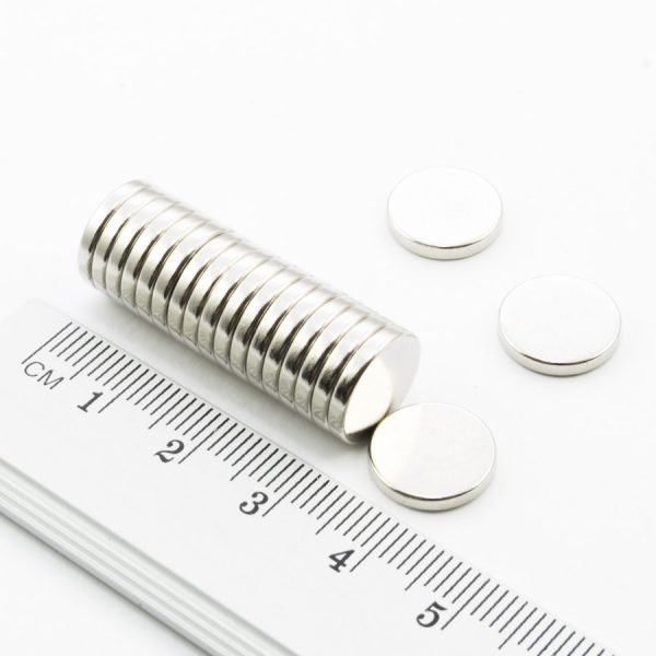 Neodýmový magnet valec 12x2 mm - N38
