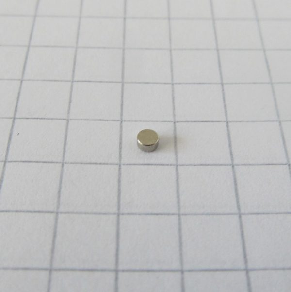 Neodýmový magnet valec 2x1 mm - N45