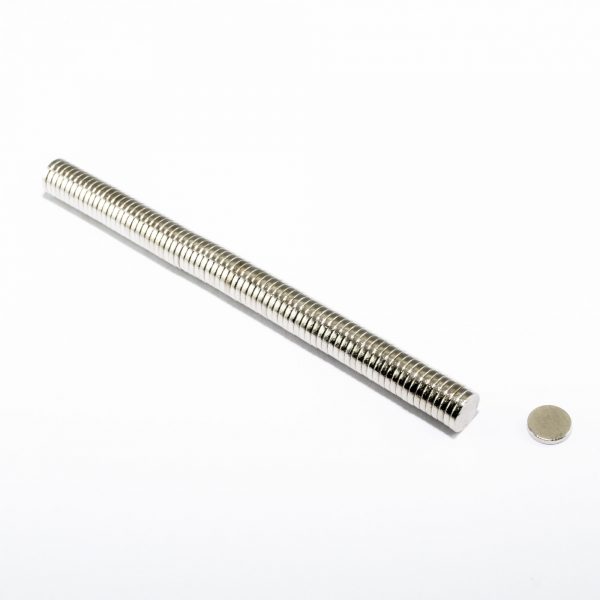 Neodýmový
  magnet valec 6x1 mm - N38