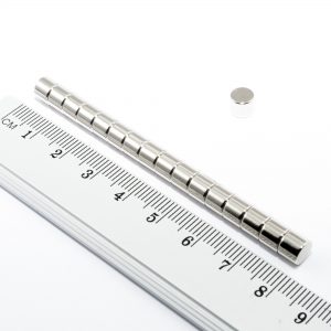 Neodýmový magnet valec 6x5 mm, 120 °C - N45H