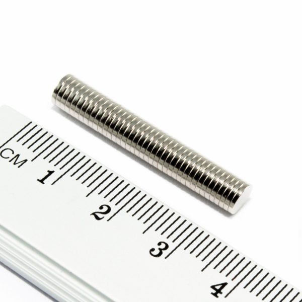 Neodýmový magnet valec 4,9x0,8 mm - N52