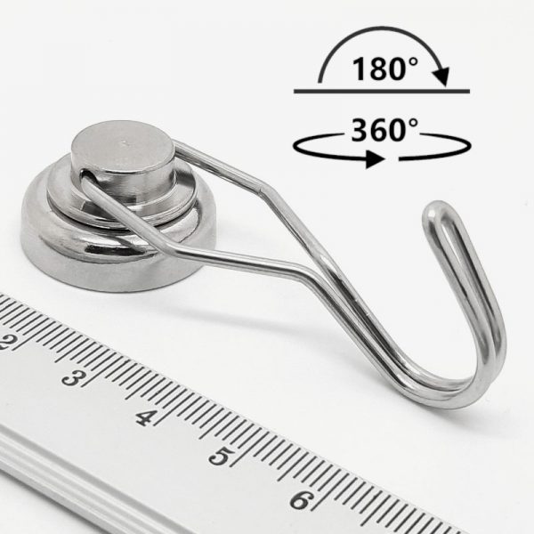 Otočný magnetický hák Ø 25 mm