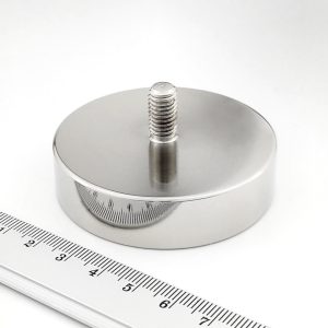 MAgnetický úchyt - magnet v puzdre s vysunutým vonkajším závitom