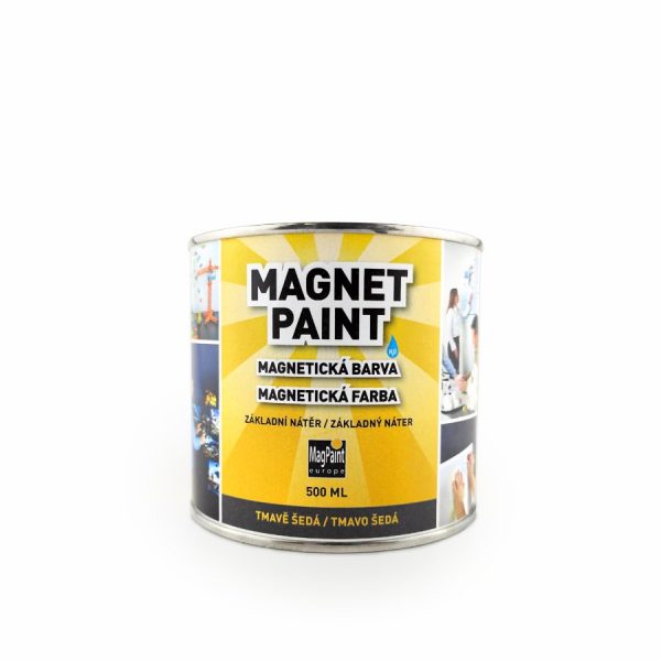 Magnetická farba na stenu 0,5 l sivá