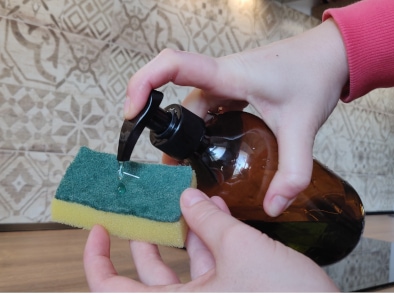 tip demižon - mydlo na čistenie riadu
