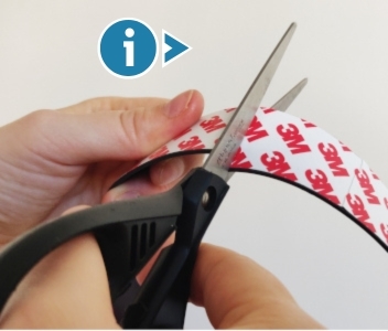 tip magnetická páska - rezanie pásky