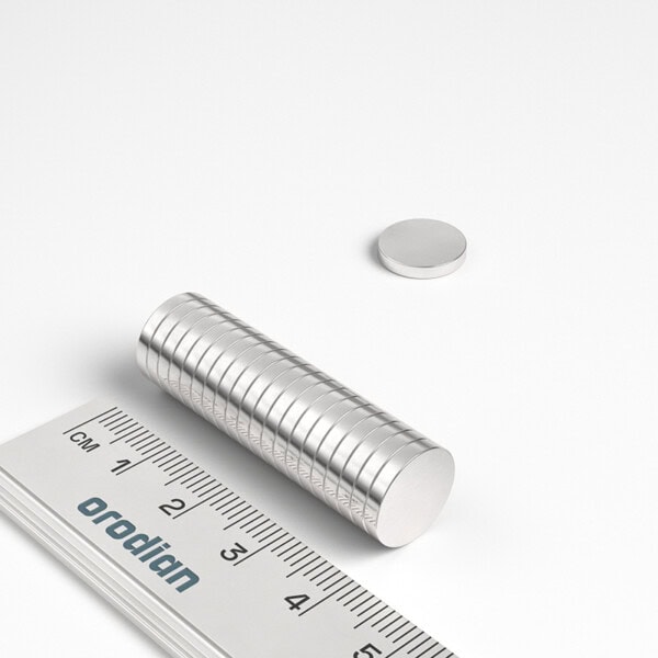 neodýmový magnet valec 12x2 mm