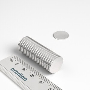 neodýmový magnet valec 15x1 mm
