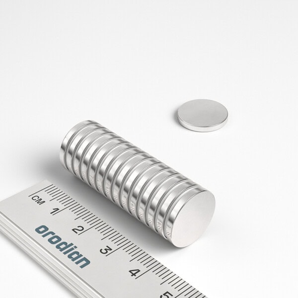 neodýmový magnet valec 15x2 mm