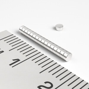 neodýmový magnet valec 2x1 mm