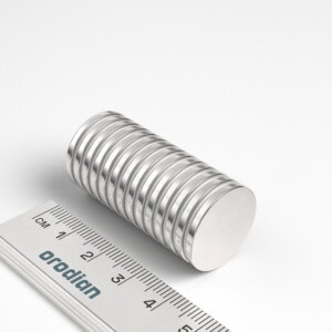neodýmový magnet valec 20x2 mm
