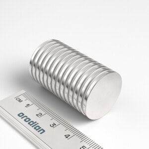 neodýmový magnet valec 25x2 mm