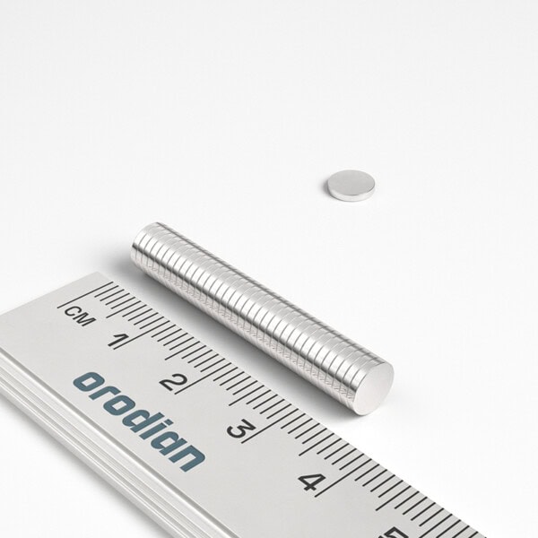 neodýmový magnet valec 6x1 mm